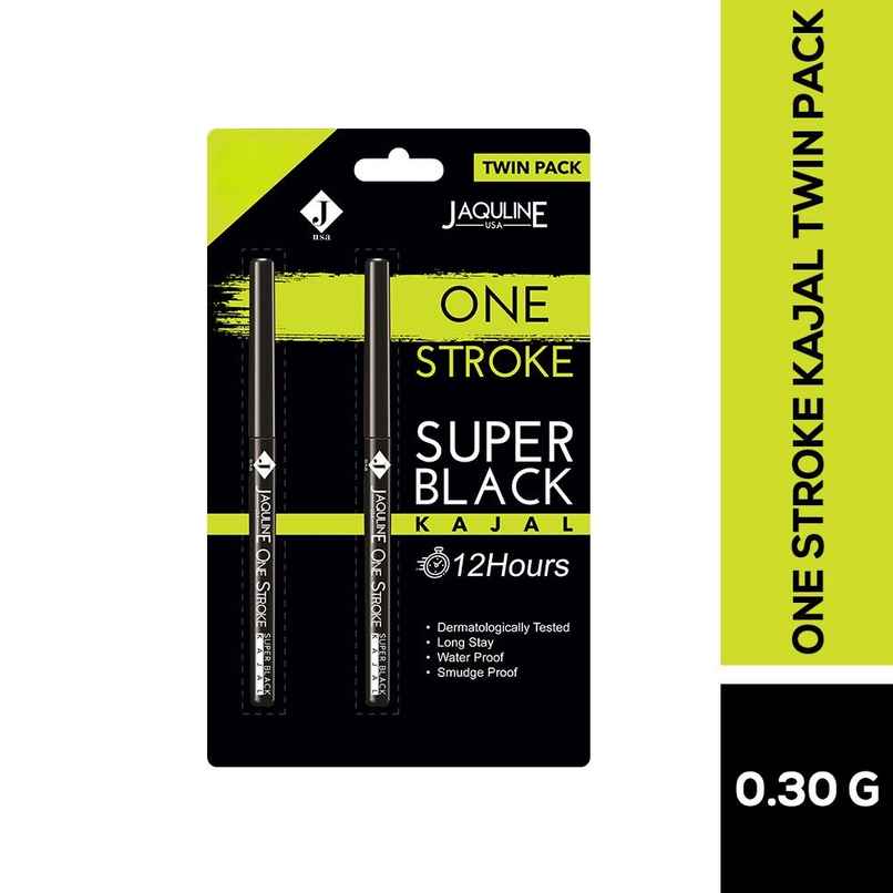 Jaquline USA OneStroke Super Black Kajal Twin Pack