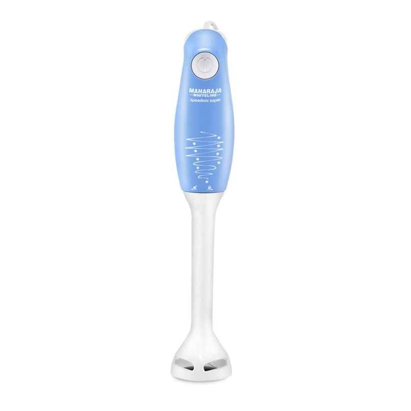 Maharaja Whiteline Hb-129 Speedmix Super Hand Blender 175 Watts,Stainless Steel Blades - Blue/ White