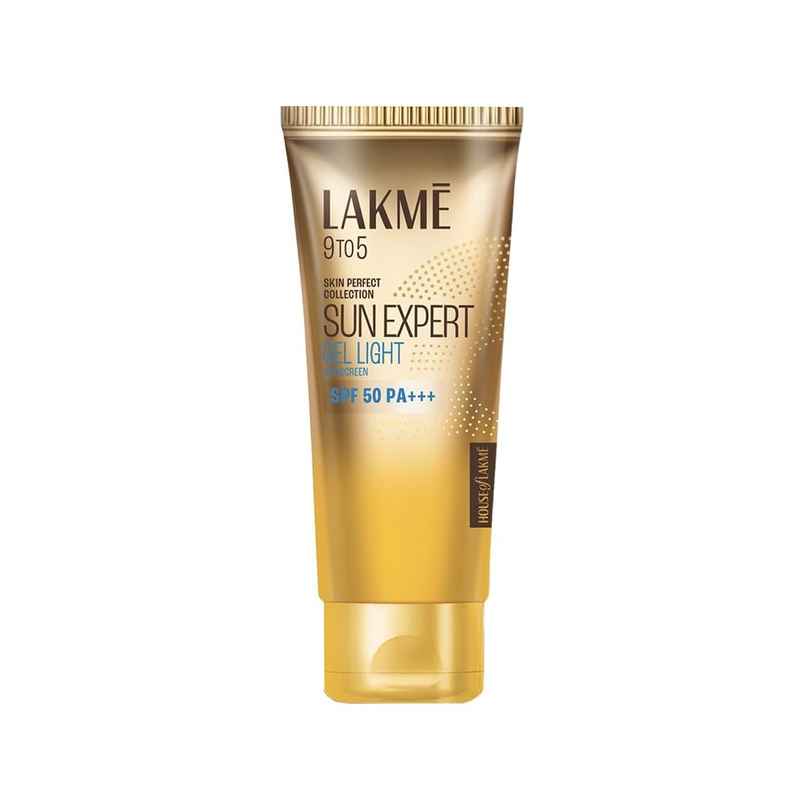 Lakme Sun Expert Gel Light Sunscreen, SPF 50 PA+++ |Uva/B Protection, Matte Finish