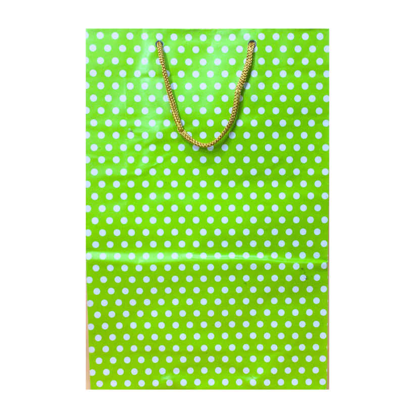 SE7EN Polka Dot Gifting Paper Bag | Green - M