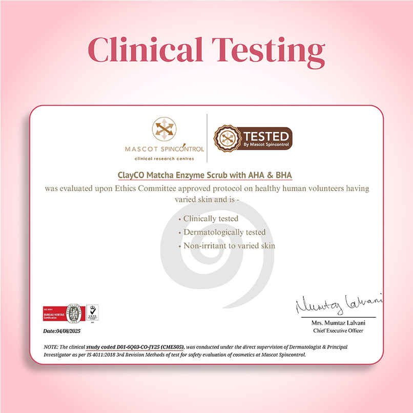 ClayCo Matcha Enzyme Dead Skin Removal Scrub