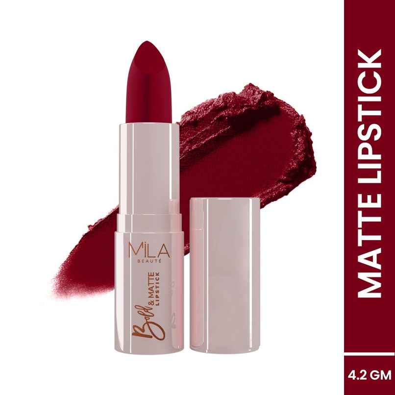 Mila Beaute Bold & Matte Lipstick Highly Pigmented & Soft Matte Finish | 06 Dare Devil