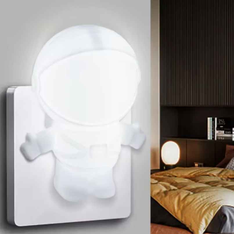 Hashwow Led Night Light - Cute Mini Astronaut Shape Wall Lamp For Home, Aisle, Hallway, Bedroom