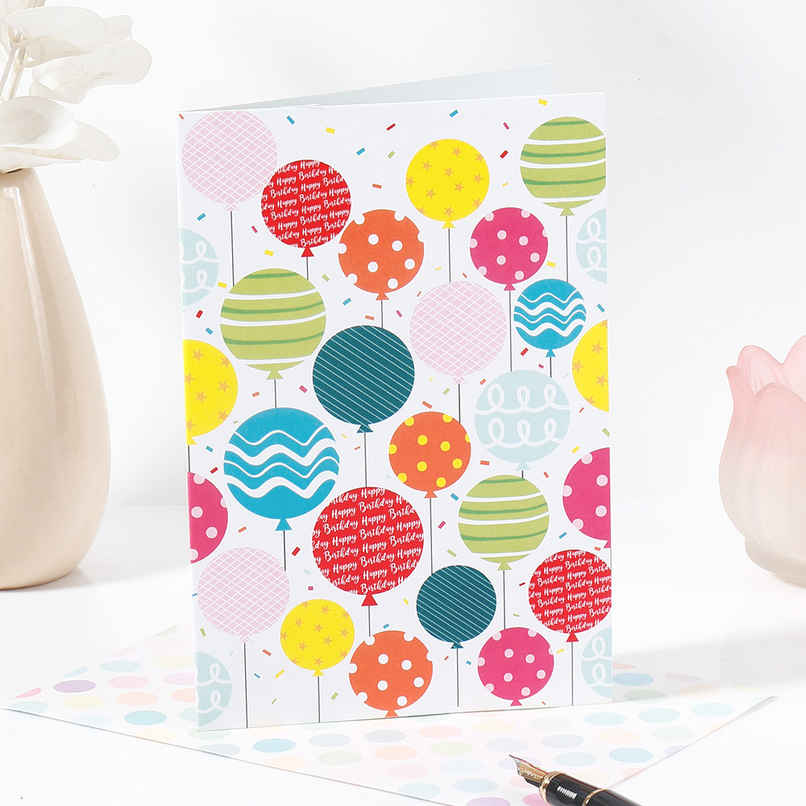 Archies Balloons Print General Greeting Card