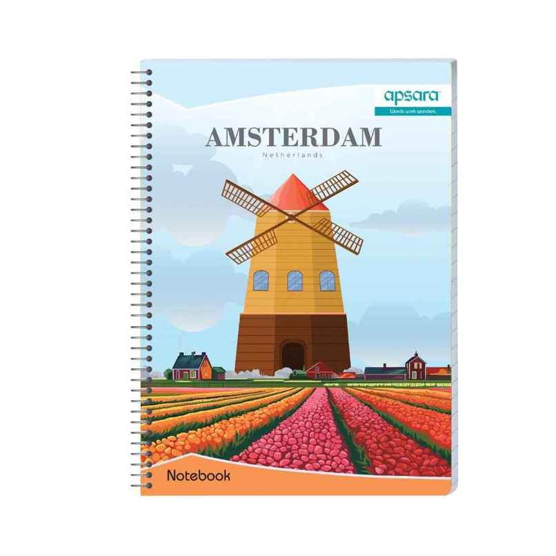 Apsara Spiral Bound 1 Subject Single Line Notebook 60gsm (180 Pages, 30 x 21 cm, Covers May Differ) Apsara Spiral Bound 1 Subject Single Line Notebook 60gsm (180 Pages, 30 x 21 cm, Covers May Differ)