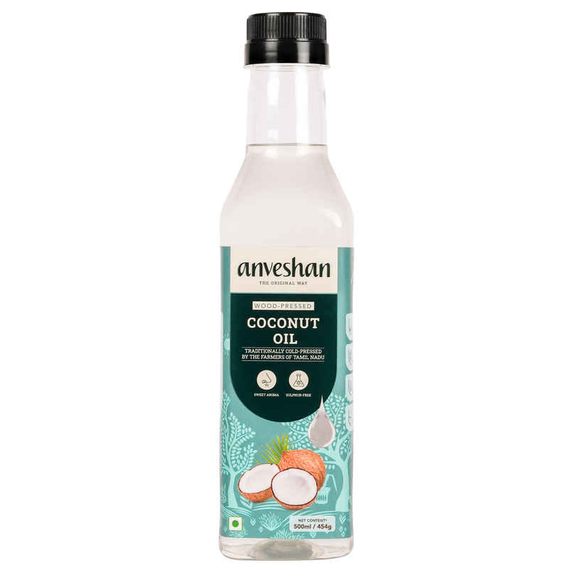 Anveshan Coconut Wood Cold Pressed Oil (Nariyal Oil)