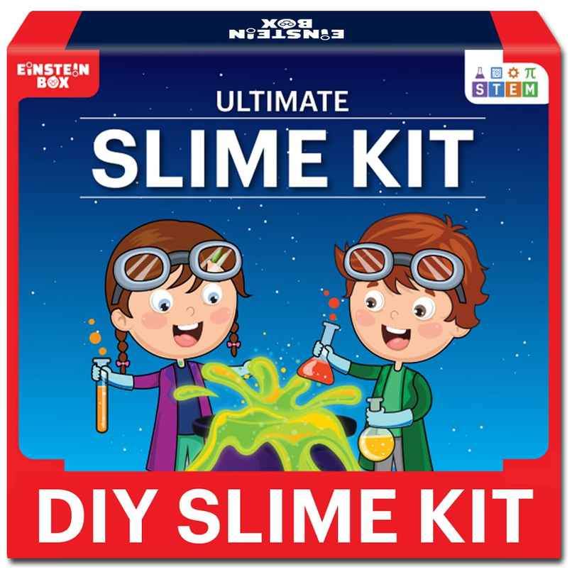 Einstein Box Ultimate Slime Kit For Boys & Girls Ages 4-6-8-12-14Years Einstein Box Ultimate Slime Kit For Boys & Girls Ages 4-6-8-12-14Years