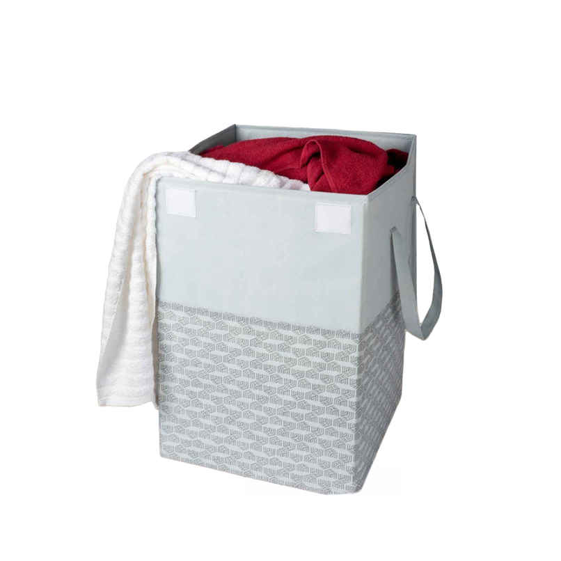 Homestrap Printed Foldable Laundry Basket With Lid