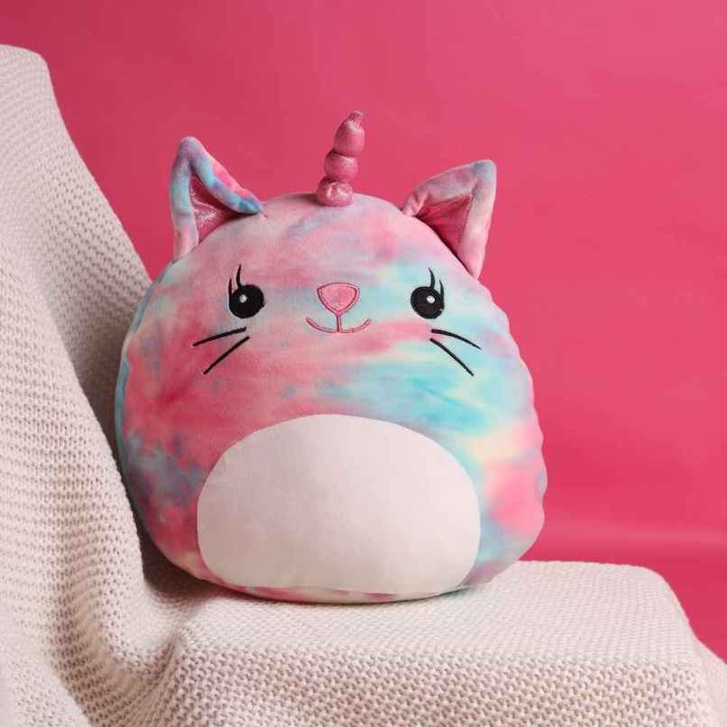 Mirada Supersoft Tie & Die Cat Plush Soft Pillow/Cushion - 30Cm Mirada Supersoft Tie & Die Cat Plush Soft Pillow/Cushion - 30Cm