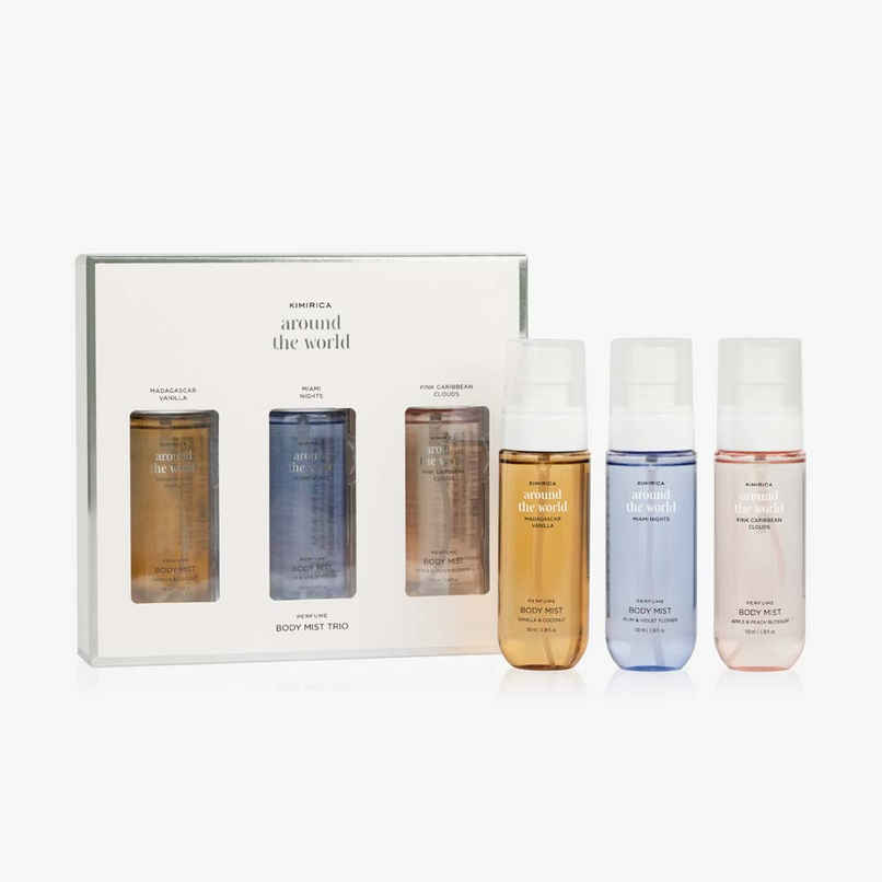 Kimirica Around The World Perfume Body Mist Trio Gift Set
