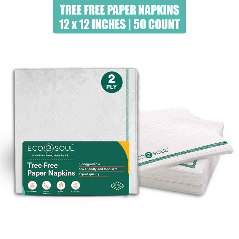 ECO SOUL 2Ply | 50 Count | Disposable Paper Napkin ECO SOUL 2Ply | 50 Count | Disposable Paper Napkin