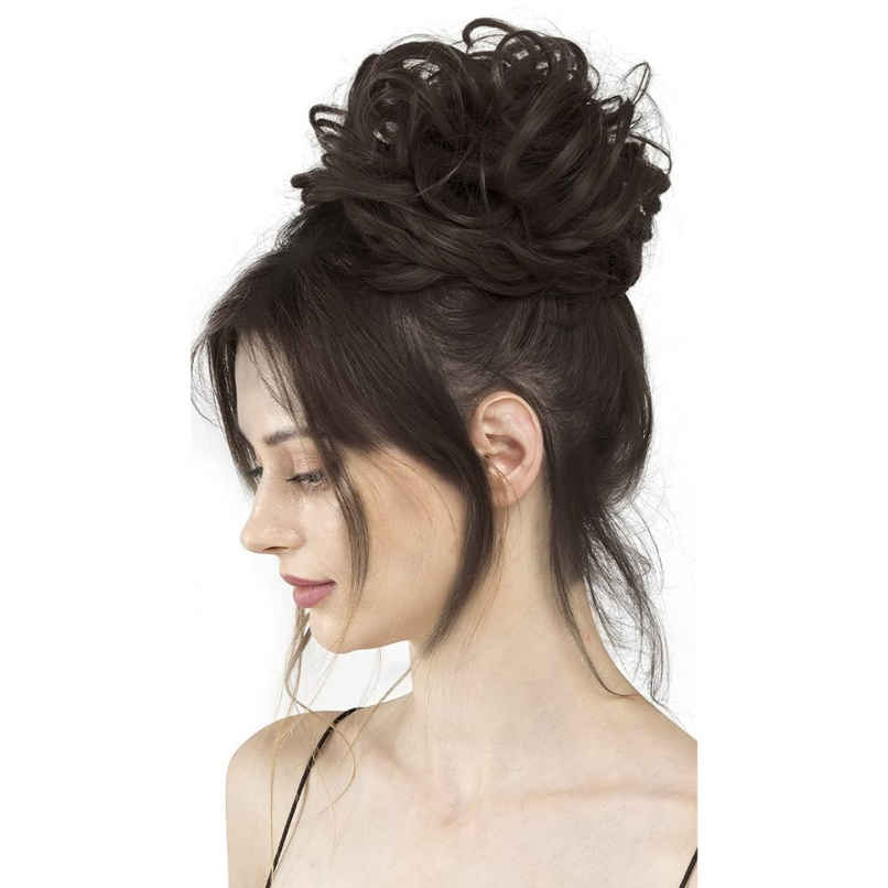 Se7en Stylish Messy Ruffle Bun Hair Extension - M