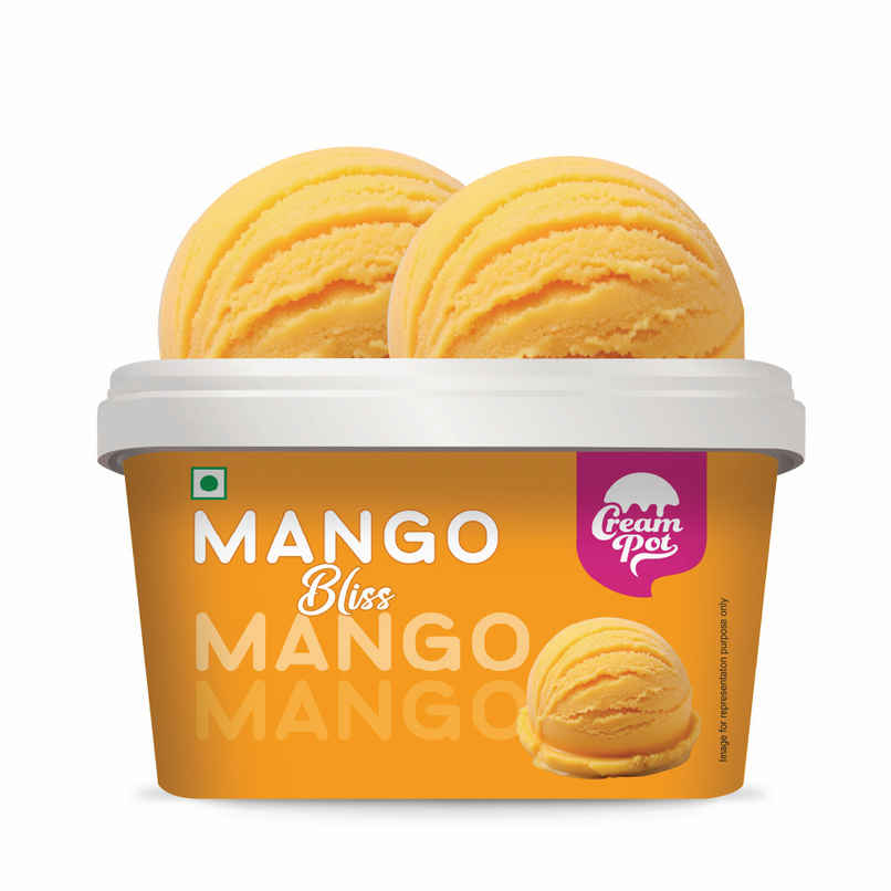Cream Pot Mango Tub | Frozen Dessert Tub