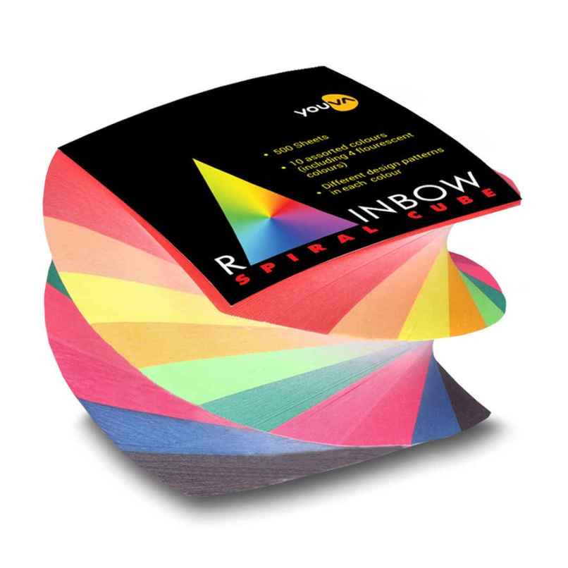 Navneet Youva Rainbow Spiral Cube Note Pad