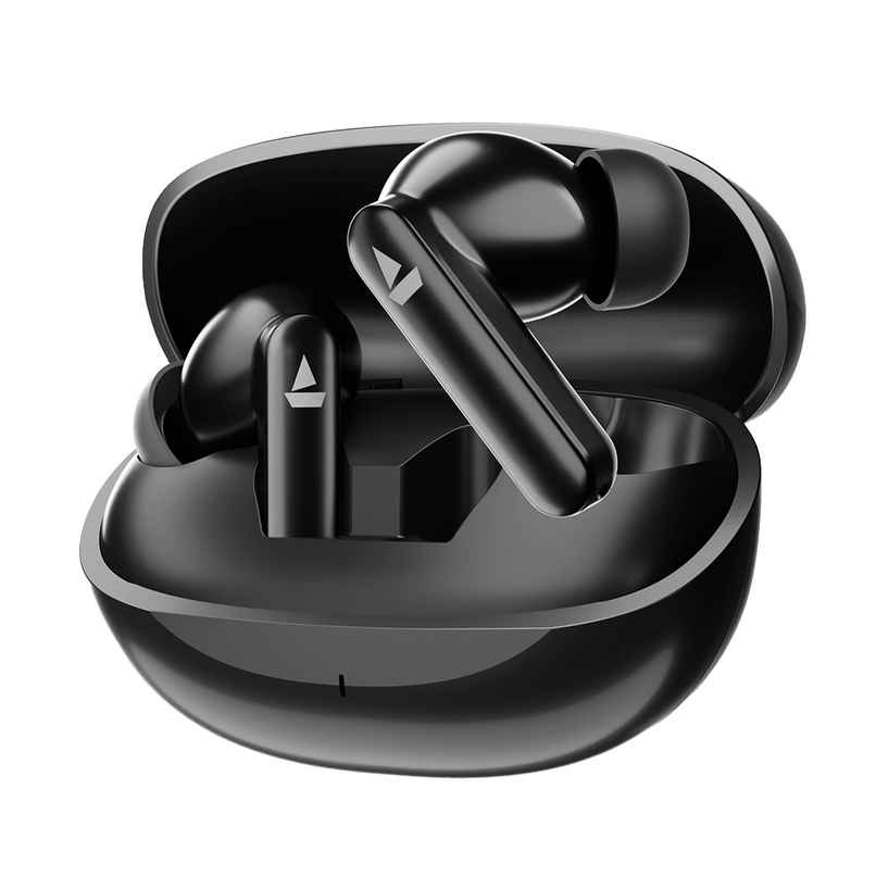 boAt Airdopes 301 in Ear TWS Earbuds, 75hrs Playtime, Quad Mics with ENx, ASAP Charge, IWP Tech, Beast Mode (50ms Low Latency), 10mm Drivers, Bluetooth v5.3 & IPX5 Resistance - Midnight Shadow