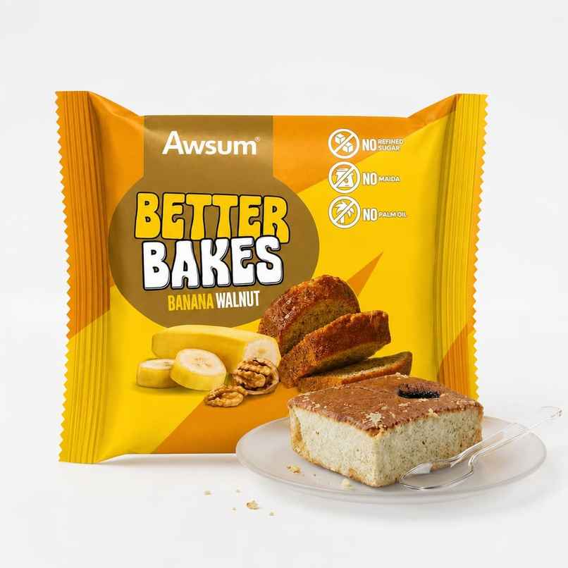 Awsum Better Bakes Banana Chocolate Eggless Cake | Bakery Delight Awsum Better Bakes Banana Chocolate Eggless Cake | Bakery Delight