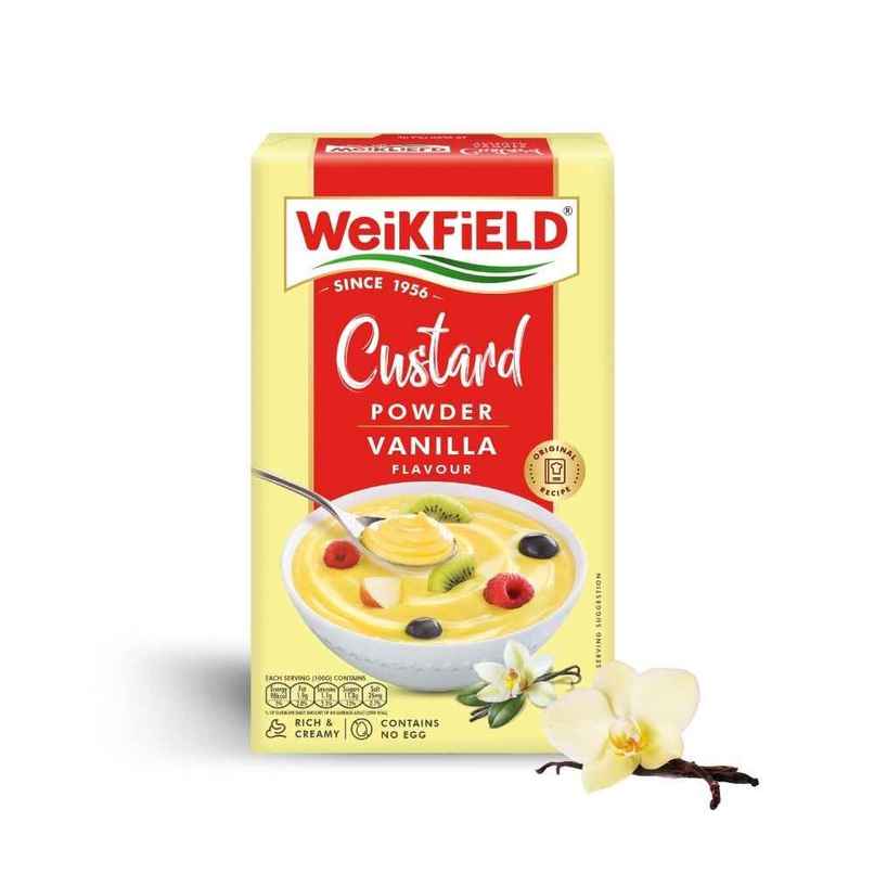Weikfield Custard Powder Vanilla Flavour Carton