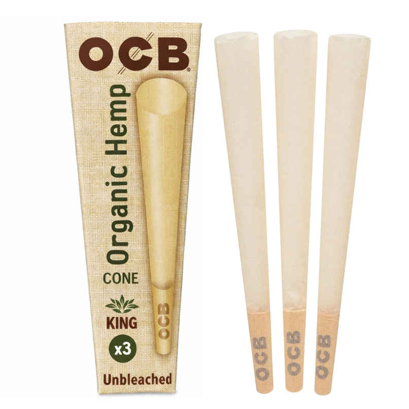 OCB France Organic Hemp Pre-Rolled Cones | King Size