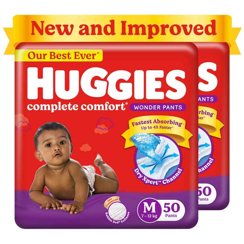 Huggies Wonder Pant Style Diaper | M | 100 pcs