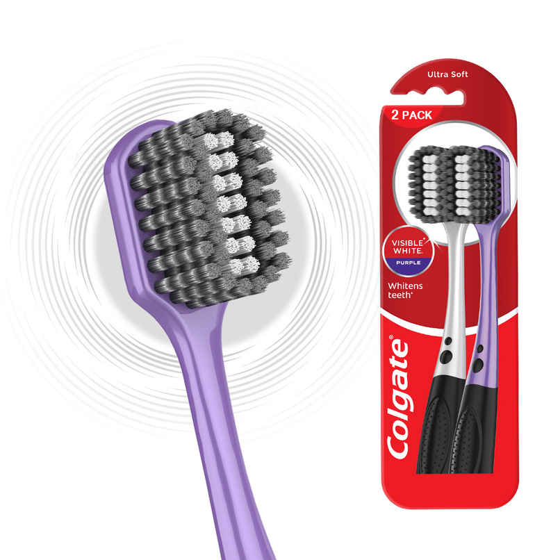 Colgate Visible White Purple Soft Toothbrush