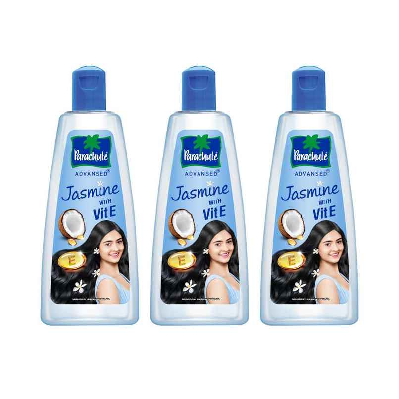 Parachute Advansed Jasmine, Non Sticky Coconut Hair Oil Combo