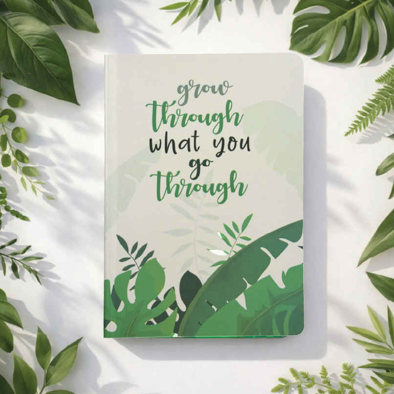 Papboo Ruled Soft Bound Notebook Matte Finished Cover | 120 Pages, 21 x 15 cm, 80 Gsm - Grow Papboo Ruled Soft Bound Notebook Matte Finished Cover | 120 Pages, 21 x 15 cm, 80 Gsm - Grow