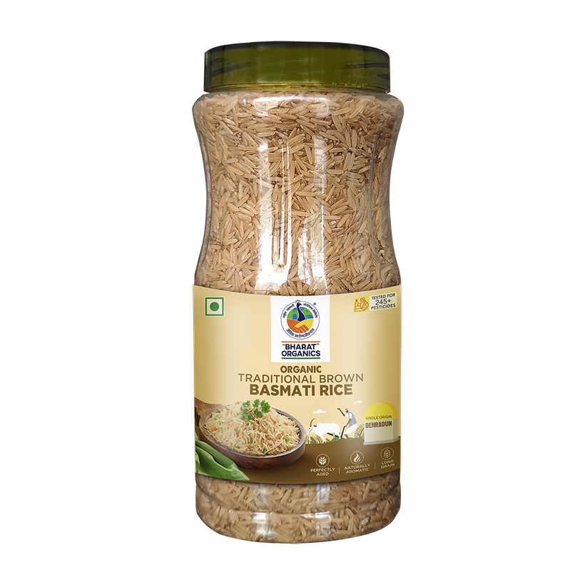 Bharat Organics Traditional Brown Basmati Rice