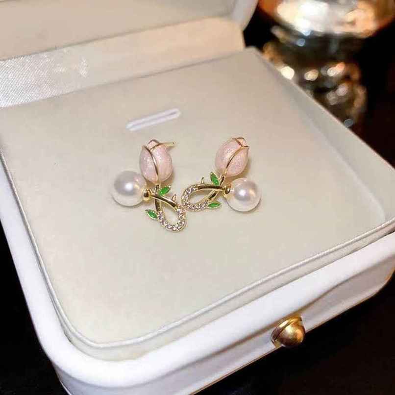 Estailo Fashion Women's Jewellery Earrings Floral One Size | E0001444