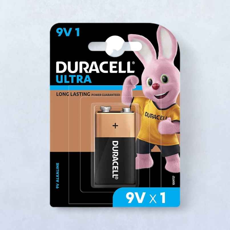 Duracell Ultra 9V Battery, Pack of 1, High-Drain Devices, Smoke Alarm, Radio, Smoke Detector Duracell Ultra 9V Battery, Pack of 1, High-Drain Devices, Smoke Alarm, Radio, Smoke Detector
