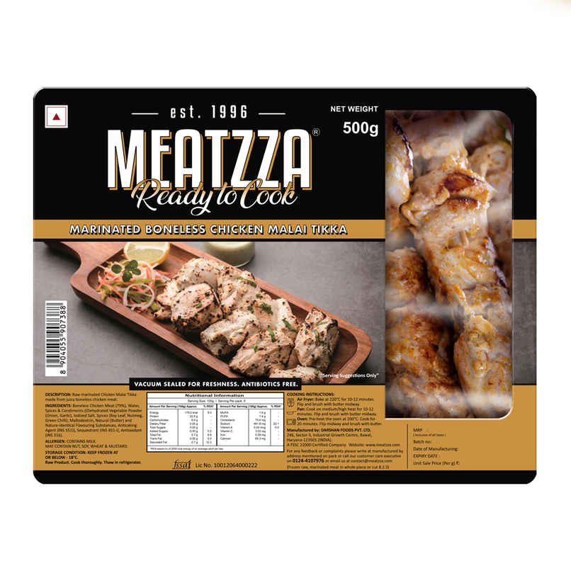 Meatzza Marinated Boneless Malai Tikka