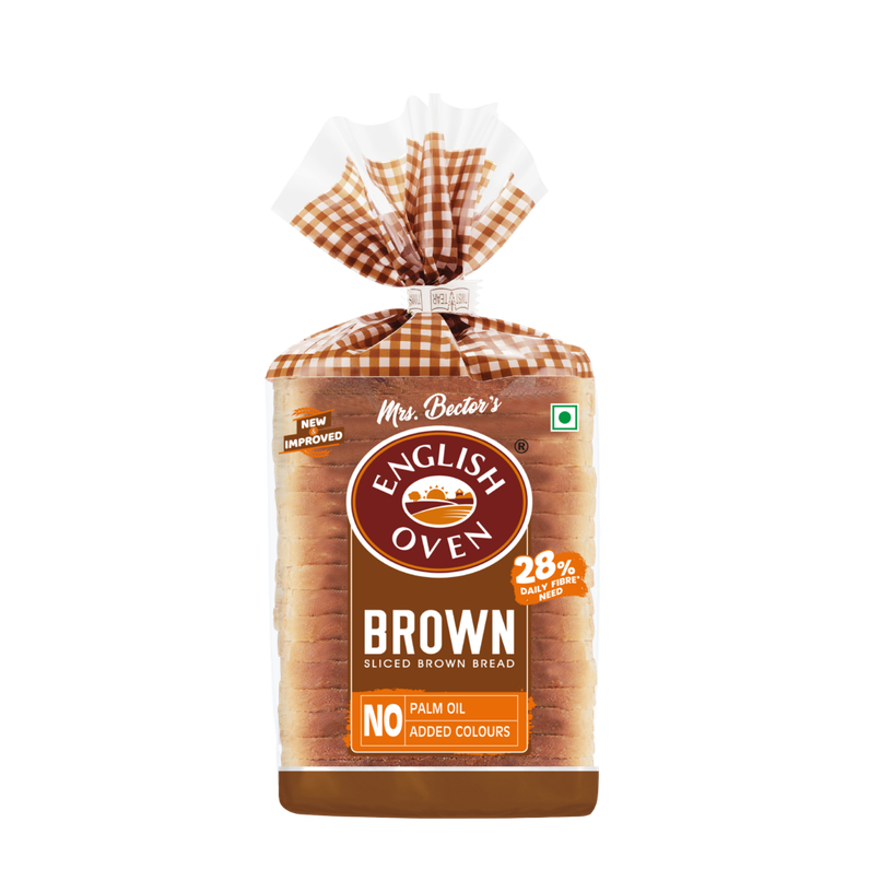 English Oven Brown Bread | No Palm Oil | High Fibre