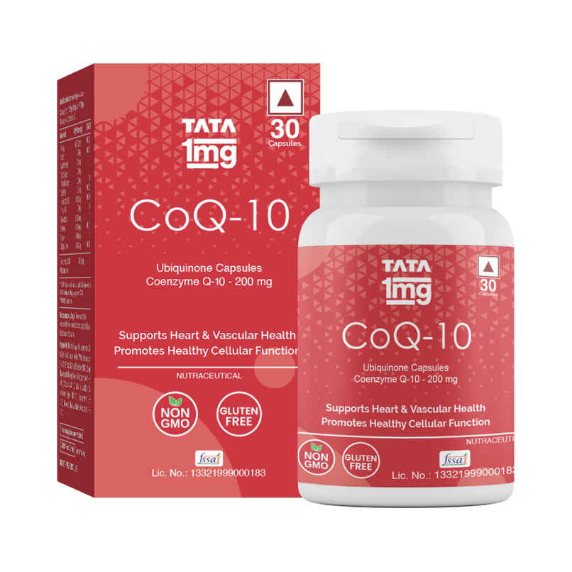 Tata 1mg CoQ 10 Coenzyme Capsules Heart Health