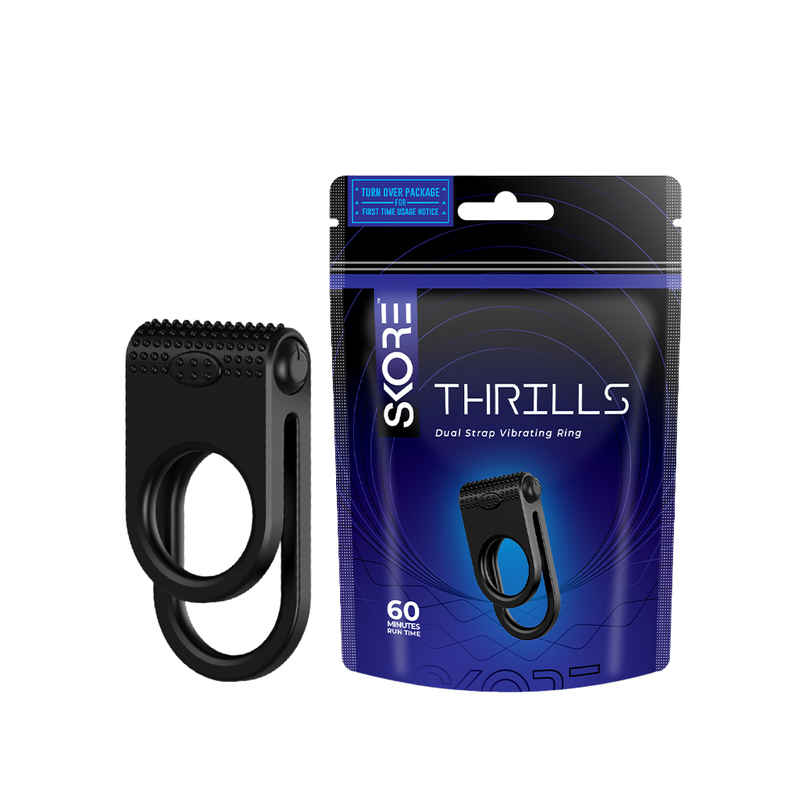 Skore Thrills Dual Strap Vibrating Ring | Compact & Convenient