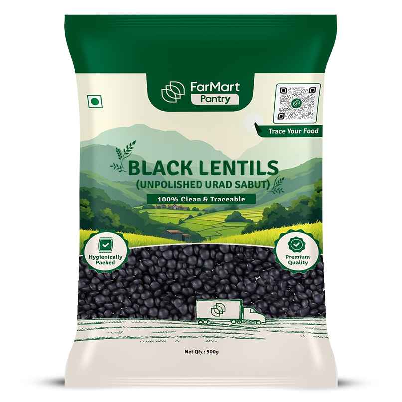 FarMart Pantry Black Lentils | Urad Sabut | Whole Urad FarMart Pantry Black Lentils | Urad Sabut | Whole Urad