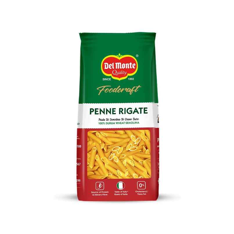 Del Monte Penne Rigate Pasta | No Maida | Made With Durum Wheat Semolina Del Monte Penne Rigate Pasta | No Maida | Made With Durum Wheat Semolina