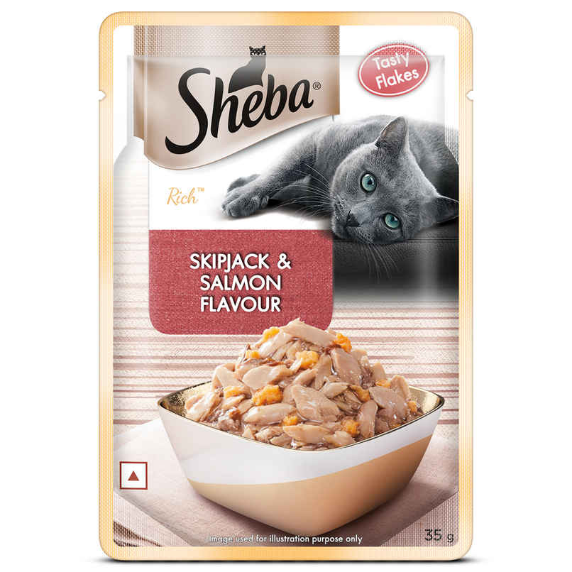 Sheba Rich Adult Skipjack & Salmon Flavour Wet Cat Food