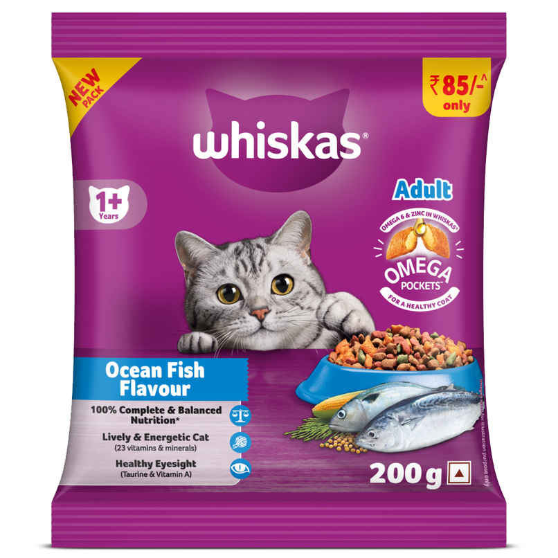 Whiskas Adult Dry Cat Food | 1+ Years | Ocean Fish Whiskas Adult Dry Cat Food | 1+ Years | Ocean Fish