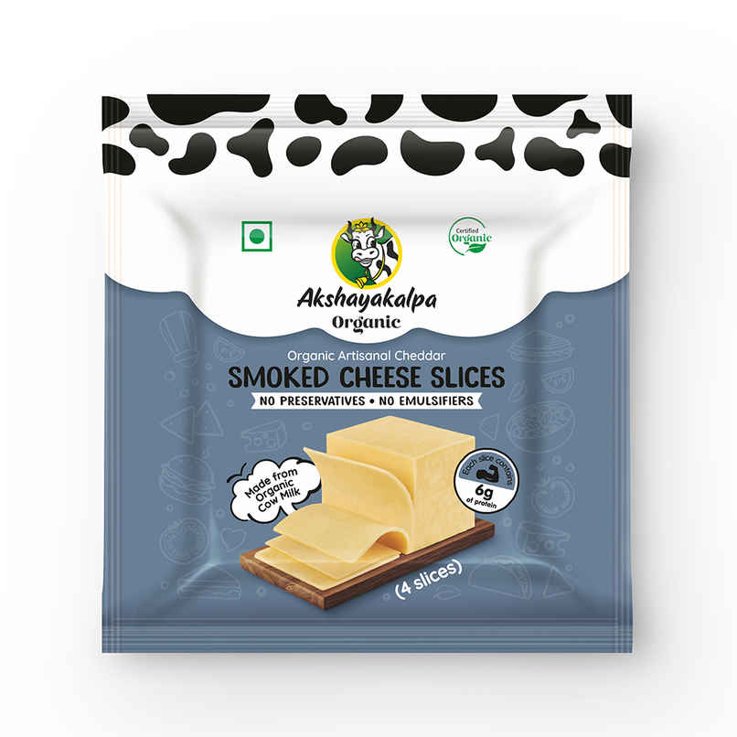 Akshayakalpa Organic Smoked Cheese Slices