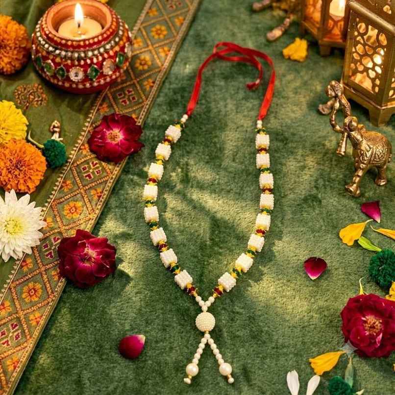 Mangal Bhawan Handmade Artificial Pearl Mala