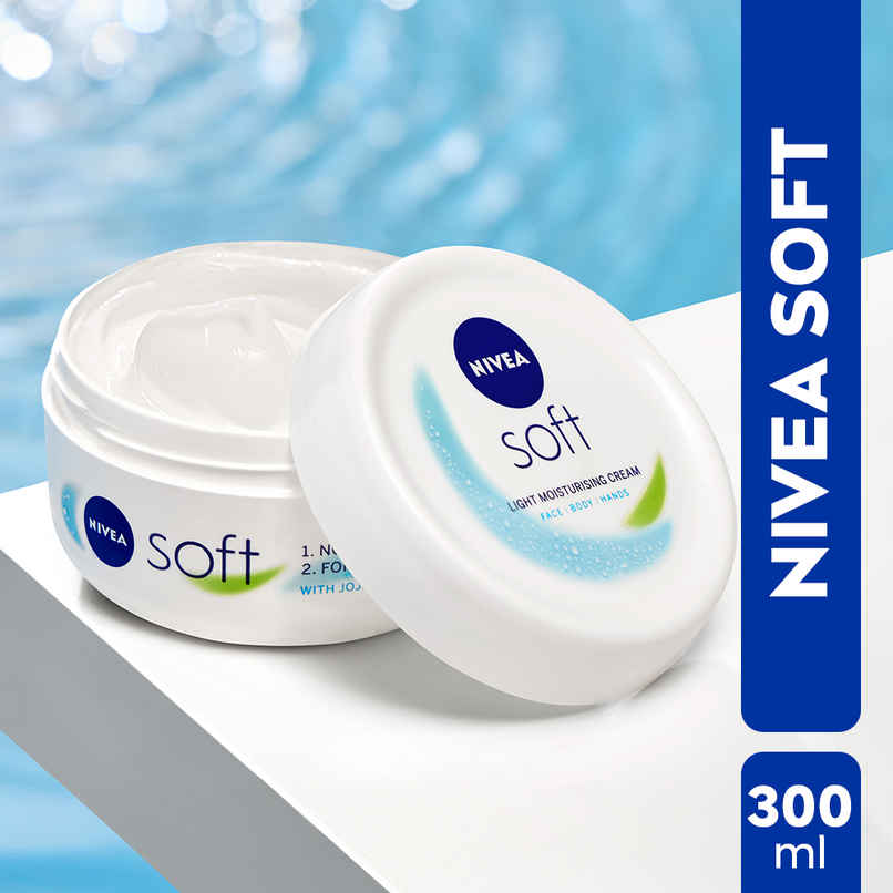 NIVEA Soft Moisturizing Cream Vitamin E Face Cream, Body Moisturizer 72H Hydration Dry & Normal Skin NIVEA Soft Moisturizing Cream Vitamin E Face Cream, Body Moisturizer 72H Hydration Dry & Normal Skin