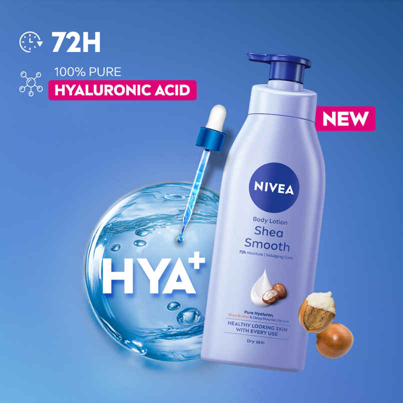 NIVEA Shea Smooth Body Lotion |48 H Moisturization|With Deep Moisture Serum | For Dry Skin NIVEA Shea Smooth Body Lotion |48 H Moisturization|With Deep Moisture Serum | For Dry Skin
