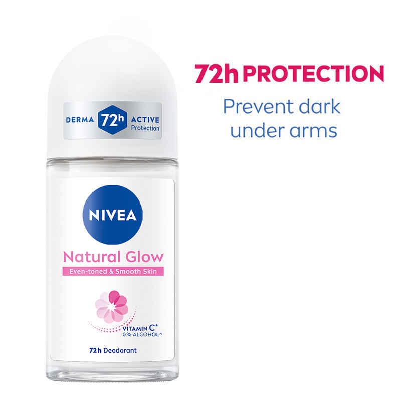 Nivea Natural Glow Even-toned & Smooth Skin 72h Protection Roll On Nivea Natural Glow Even-toned & Smooth Skin 72h Protection Roll On