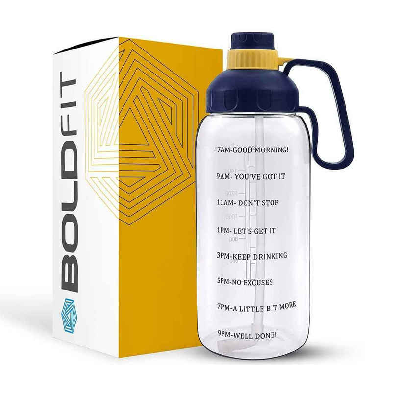 Boldfit 2L Gym Gallon Bottle with Motivational Time Markers | Transparent Boldfit 2L Gym Gallon Bottle with Motivational Time Markers | Transparent