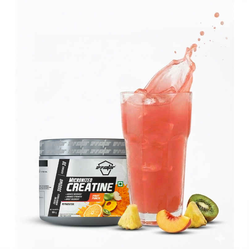 Avvatar Creatine Monohydrate Fruit Punch Flavor | 30 Servings Avvatar Creatine Monohydrate Fruit Punch Flavor | 30 Servings