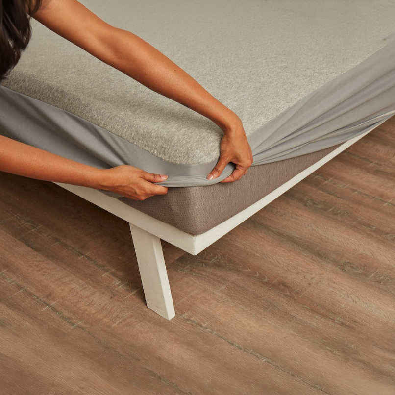 Wakefit Water Proof Terry Cotton Mattress Protector | Grey | Machine Washable | Super Soft 72x36 Inch