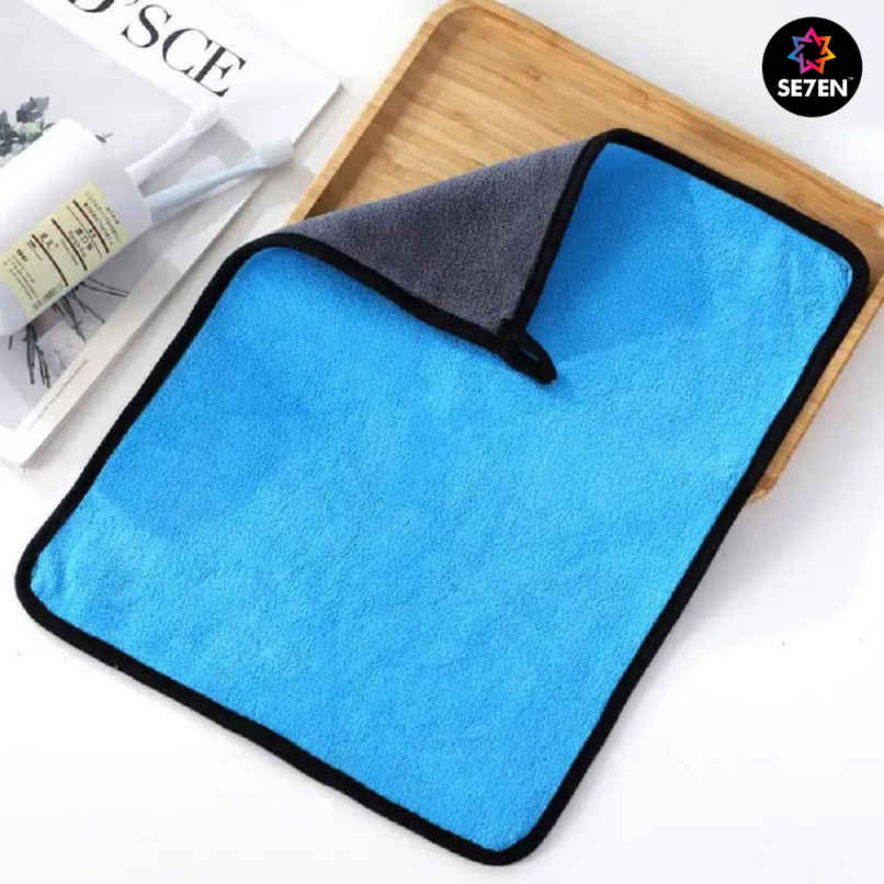 SE7EN Microfiber Cleaning Cloth - 600 GSM Ultra Soft Absorbent Cleaning Towel | 40 x 60 cm