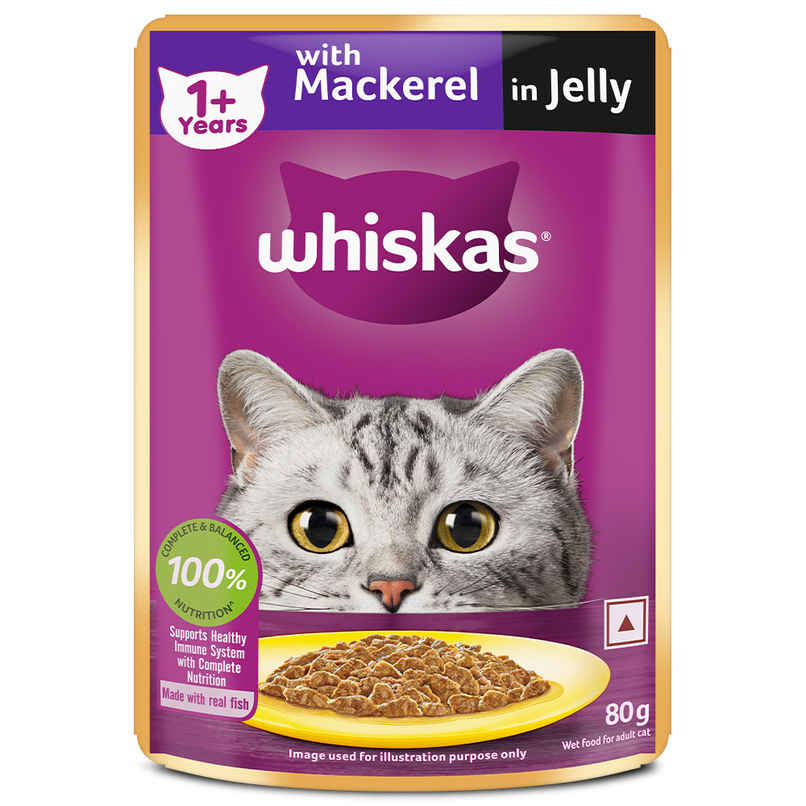 Whiskas Adult Wet Cat Food Mackerel in Jelly Whiskas Adult Wet Cat Food Mackerel in Jelly
