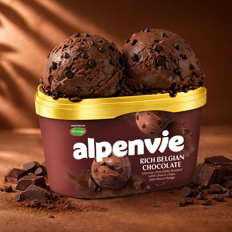 Heritage Alpenvie Belgian Chocolate Ice Cream Tub Heritage Alpenvie Belgian Chocolate Ice Cream Tub