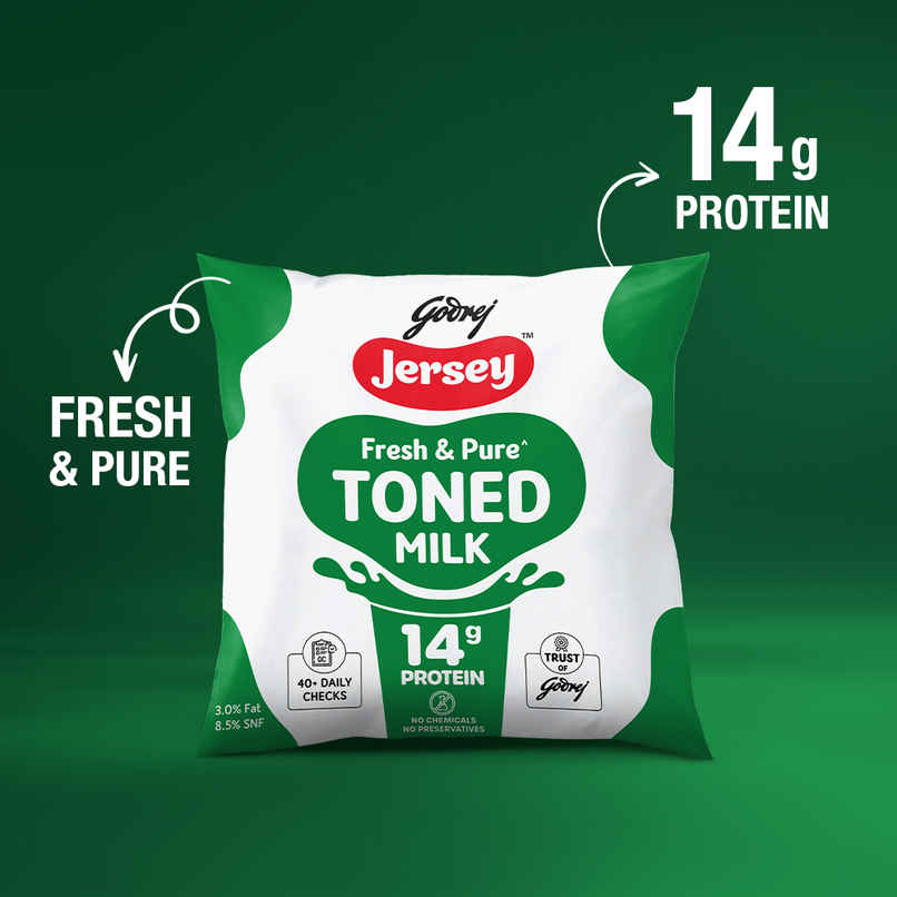 Godrej Jersey Toned Milk - 14g Protein Godrej Jersey Toned Milk - 14g Protein