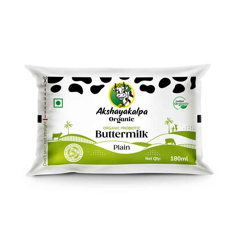Akshayakalpa Organic Probiotic Plain Buttermilk